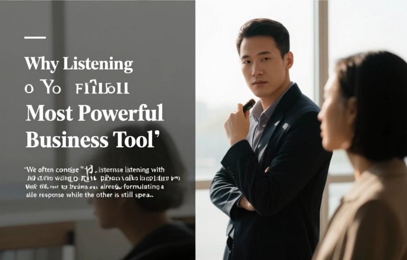 Visual representation of Why Listening Is Your Most Powerful Business Tool