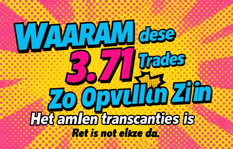 Visuele weergave van Trump's 3.711 Trades
