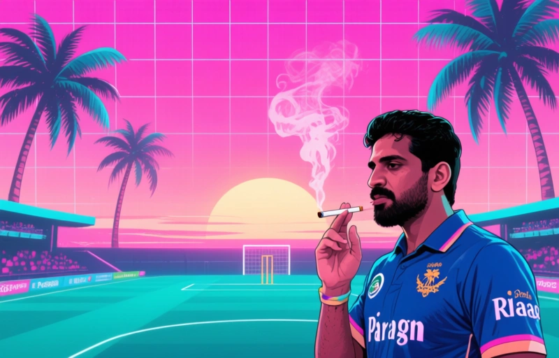 Riyan Parag Vaping Incident Sparks IPL Controversy in 2026