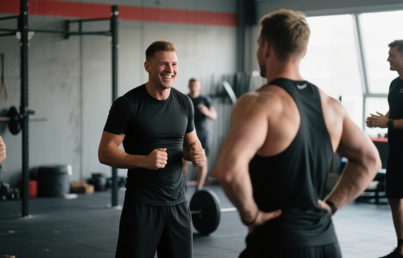 Liam Angell und Coach Mike: Ein heisses Training