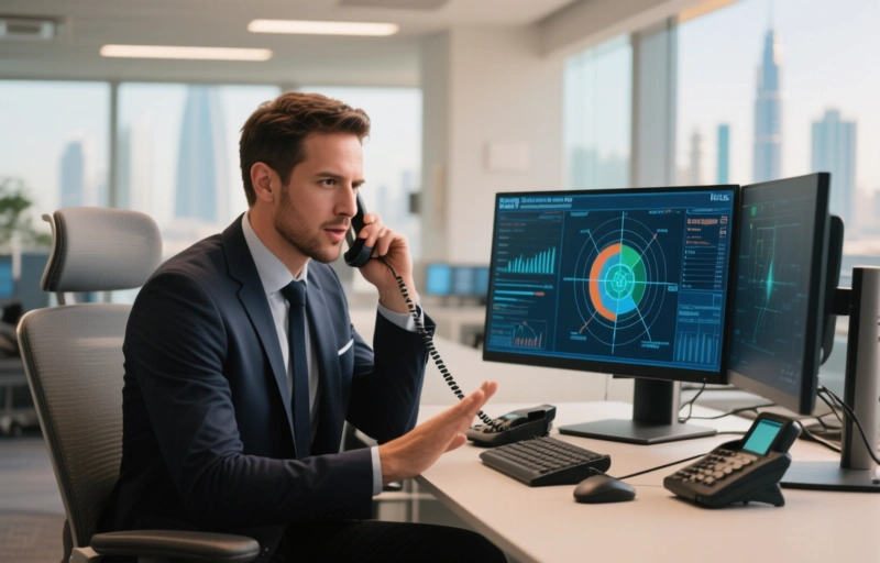 Visual representation of Dubai's AI Risk Radar Transforms Customer Service