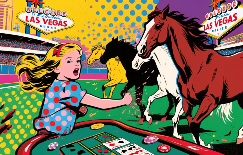 Teiniäiti puukotti kolmea hevosta Las Vegasin raveissa