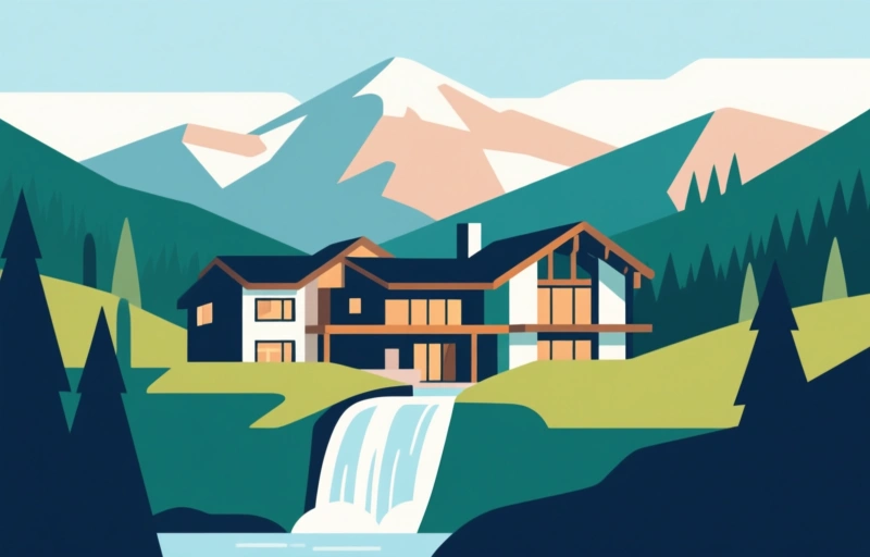 Serenity Falls: Luxury Mountain Estate in Evergreen, Colorado