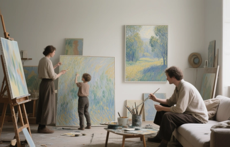 When Art Meets Interior Design: A Neo-Impressionist View