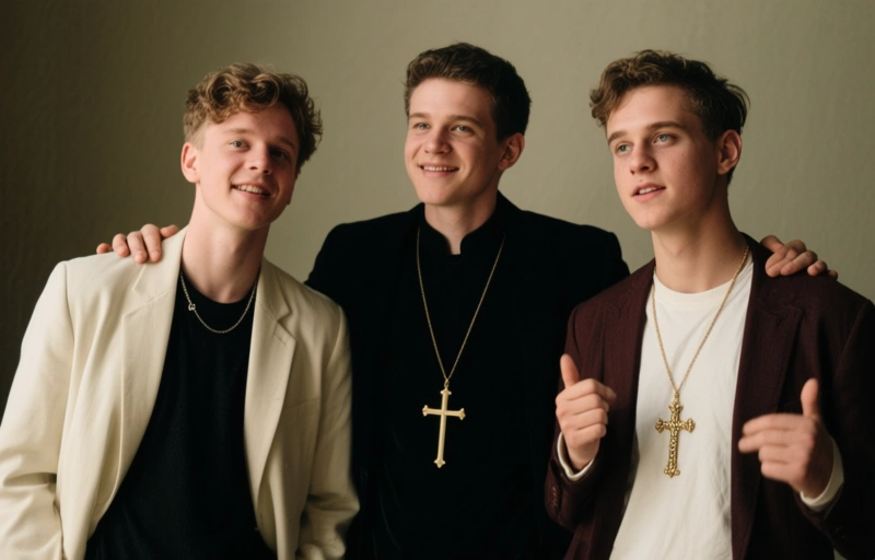 Visuelle Darstellung von Dreier mit Adam Snow, Dex Devall & Flynn Fenix bei Catholic Boys