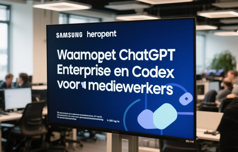 Visuele weergave van Samsung heropent ChatGPT Enterprise en Codex voor medewerkers
