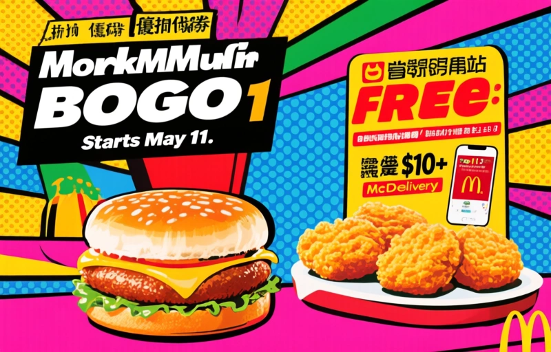 McDonald's Pork McMuffin BOGO Deal Starts May 11