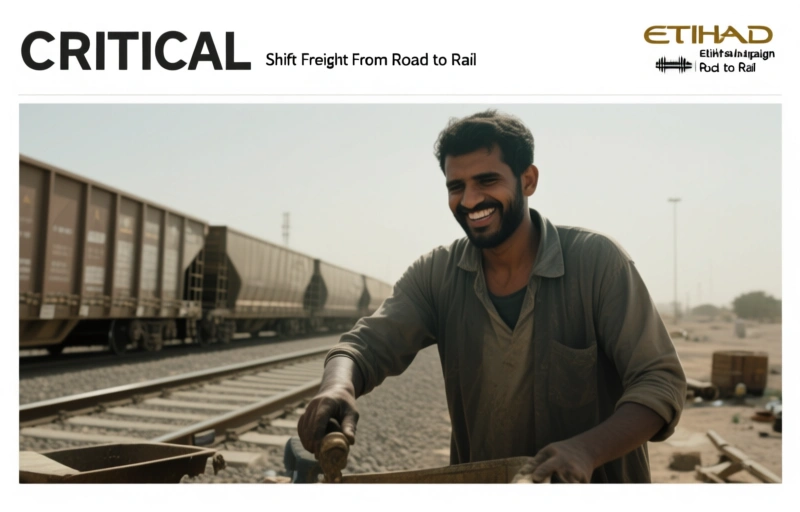 Etihad Rail Campaign: Shift Freight from Road to Rail