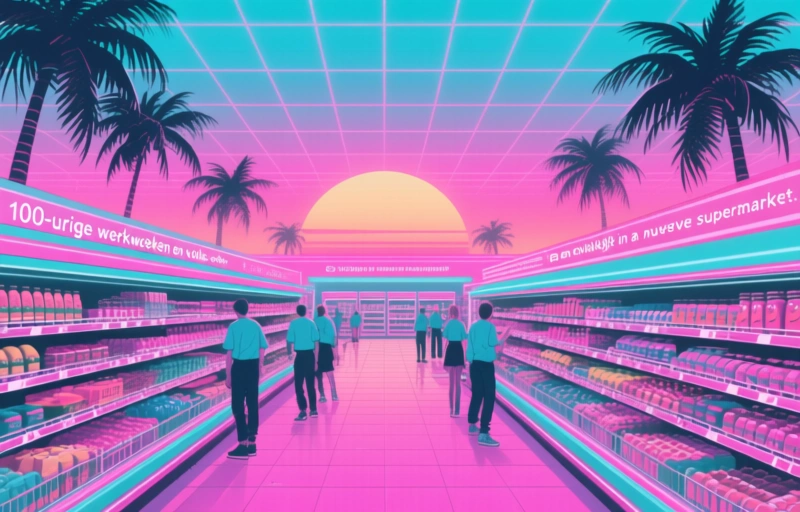 100-urige werkweken en volle schappen: Een kijkje in een nieuwe supermarkt