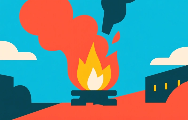 Visuele weergave van Onderzoek naar brand in beveiligd gebied op luchthaven