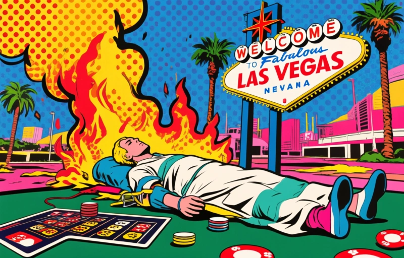 Las Vegasin asuntovaunupalo jätti kaksi sairaalaan