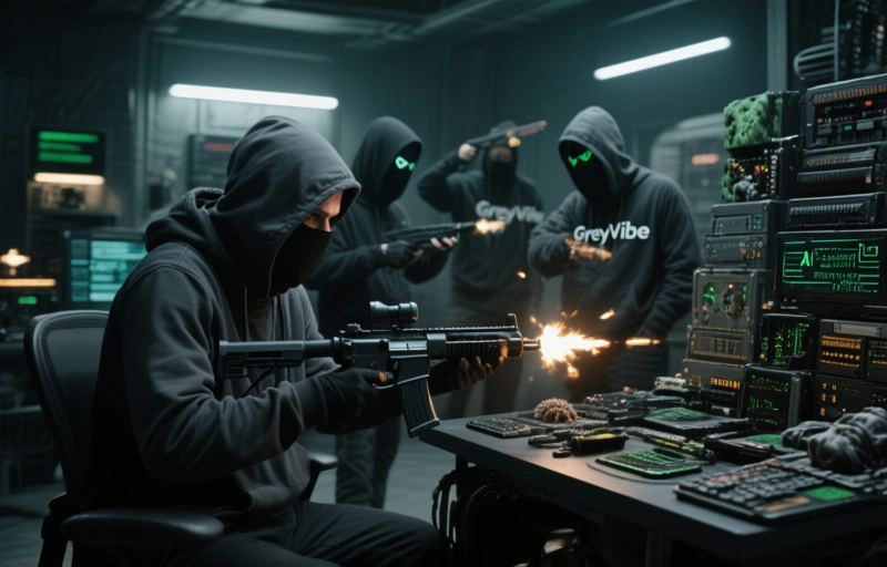 Visual representation of GreyVibe Hackers Weaponize ChatGPT and Gemini for Cyberattacks