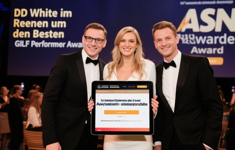 Visuelle Darstellung von DD White im Rennen um den Besten GILF Performer Award
