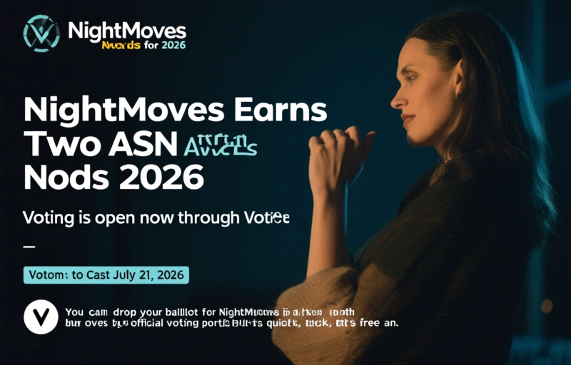 Visual representation of NightMoves Earns Two ASN Awards Nods for 2026