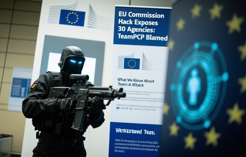 Visual representation of EU Commission Hack Exposes 30 Agencies