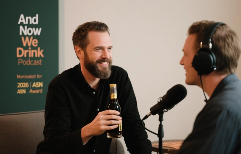 Visual representation of And Now We Drink Podcast Nominated for 2026 ASN Award