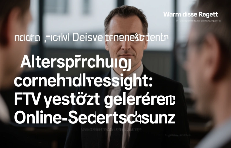 Visuelle Darstellung von Altersprüfung vernachlässigt