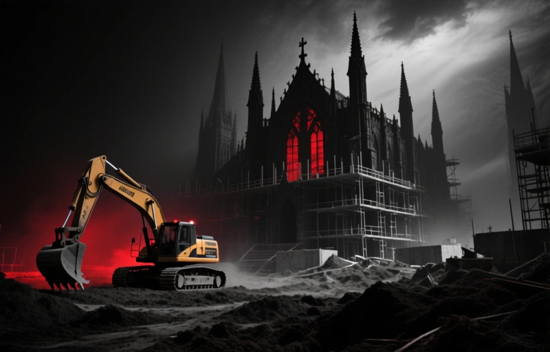 Visual representation of Flamstead Field Unauthorized Construction Under Investigation