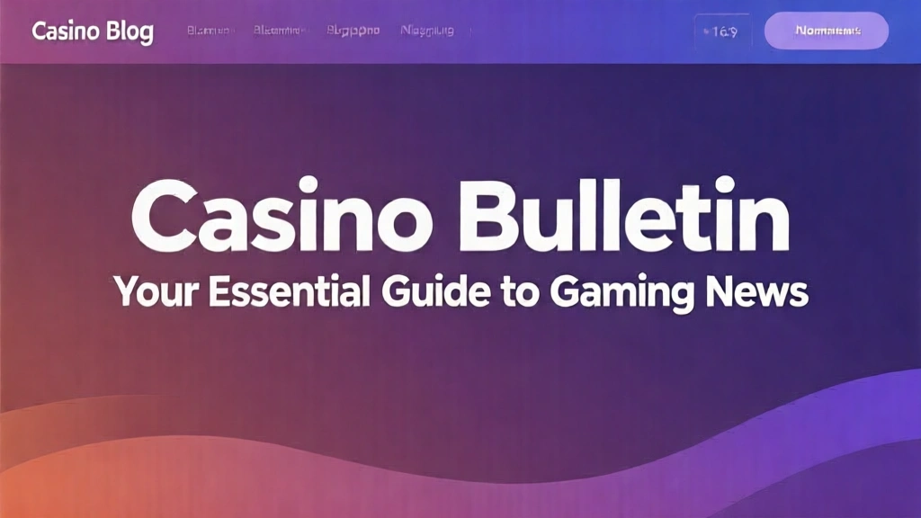 Casino Bulletin: Your Essential Guide to Gaming News