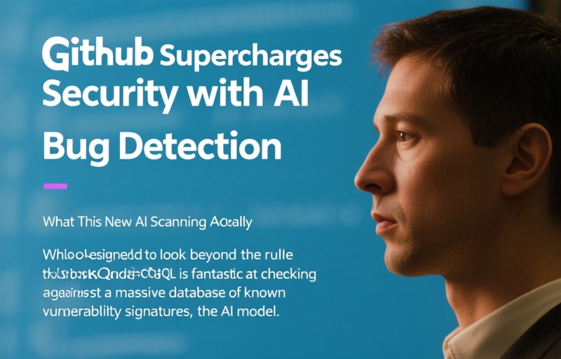 Visual representation of GitHub Supercharges Security with AI Bug Detection