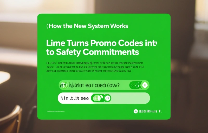 Visual representation of Lime Turns Promo Codes into Safety Commitments
