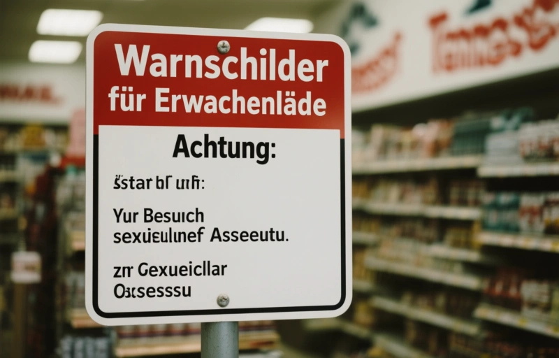 Visuelle Darstellung von Warnschilder für Erwachsenenläden in Tennessee