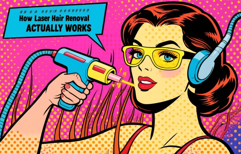 Visual representation of Laser Hair Removal