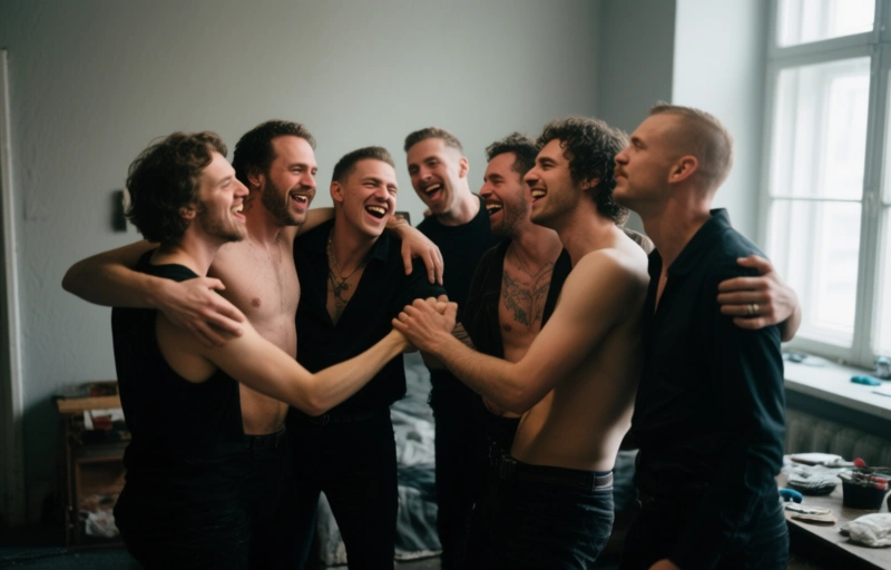 Angel Windell und LackofSkillets: Heisser Gangbang-Szene