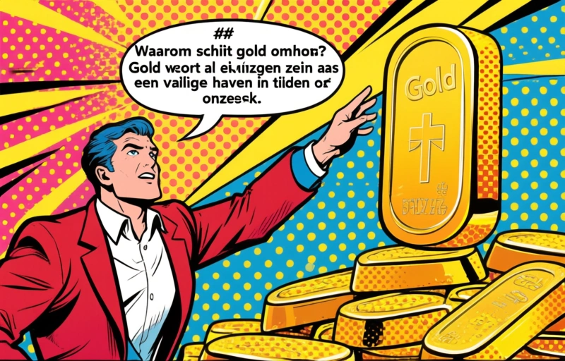 Visuele weergave van Goud wint terrein bij impasse VS-Iran