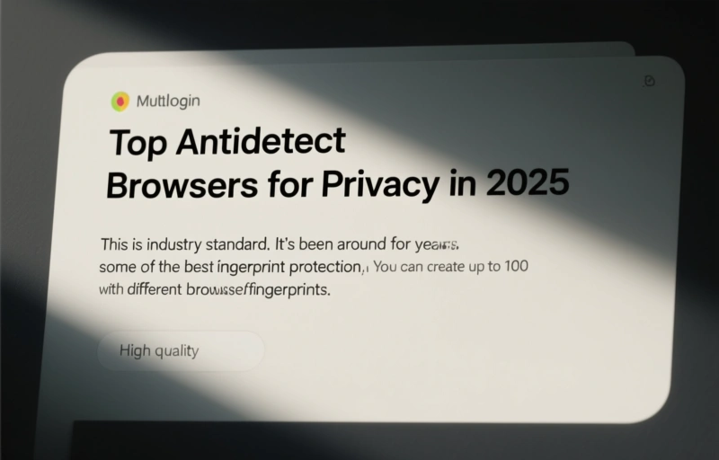 Visual representation of Top Antidetect Browsers for Privacy in 2025