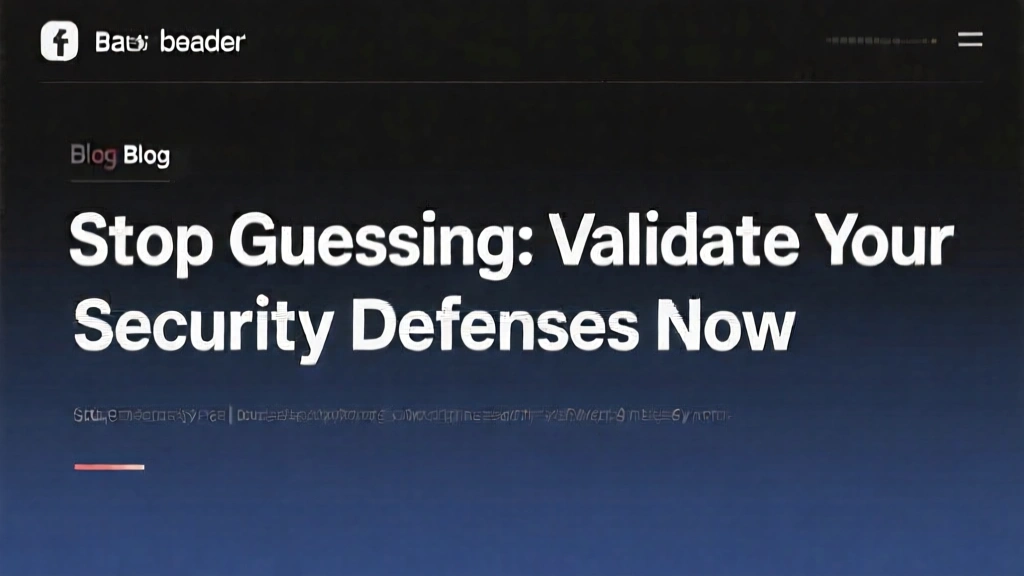 Stop Guessing: Validate Your Security Defenses Now