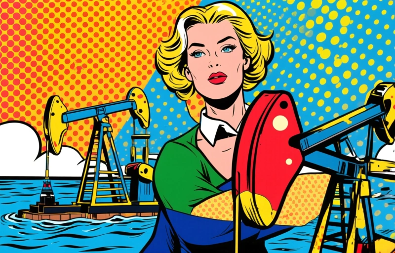 Visuele weergave van Beurzen dalen, olie stijgt bij onzekerheid over VS-Iran gesprekken