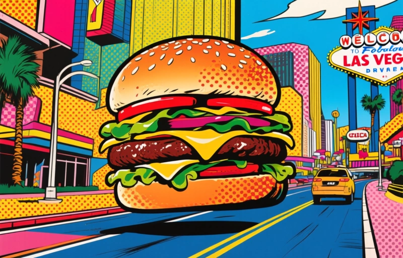 Visuelle Darstellung von In-N-Out baut riesigen Burger-Tempel am Vegas Strip