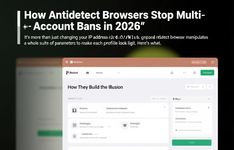 Visual representation of How Antidetect Browsers Stop Multi-Account Bans in 2026