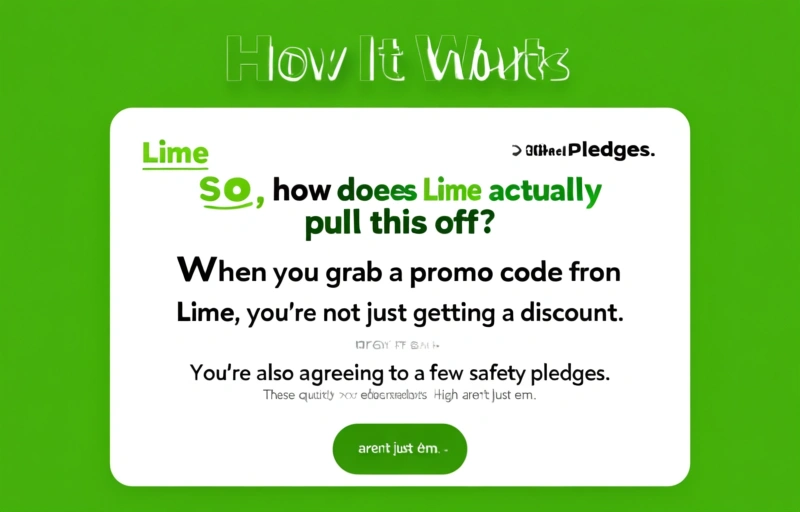 Visual representation of Lime Turns Promo Codes into Safety Pledges