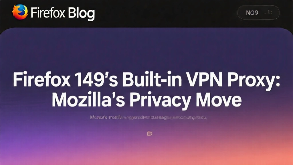 Firefox 149's Built-in VPN Proxy: Mozilla's Privacy Move