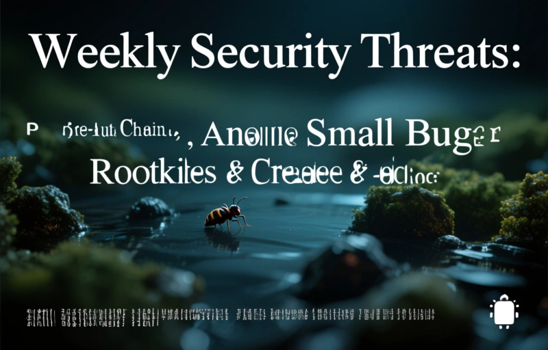 Visual representation of Weekly Security Threats