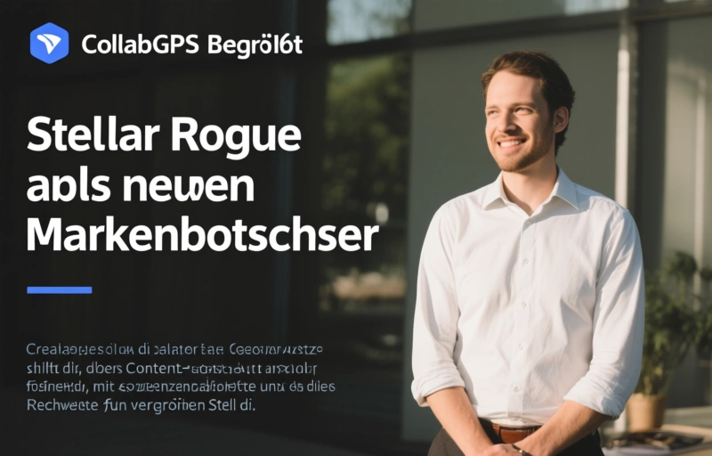 Visuelle Darstellung von CollabGPS begrüßt Stellar Rogue als neuen Markenbotschafter