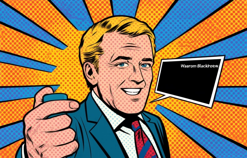 Visuele weergave van BlackRock verkleint aandelenpositie na recordwinsten