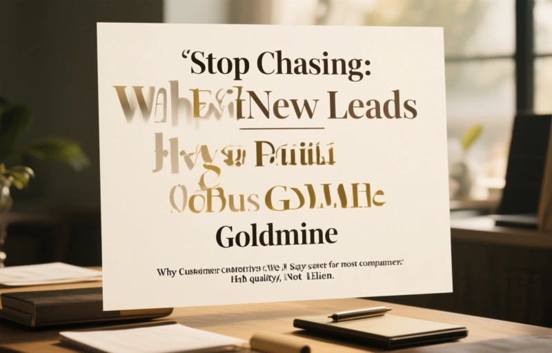 Visual representation of Stop Chasing New Leads