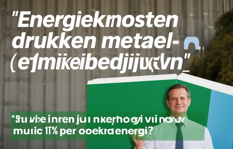 Visuele weergave van Energiekosten drukken metaal- en chemiebedrijven