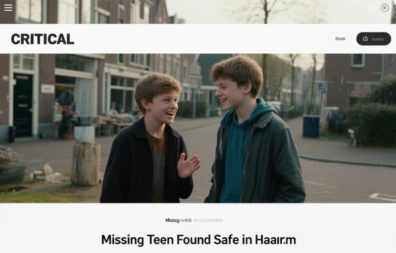 Missing Teen Ninthe Found Safe in Haarlem