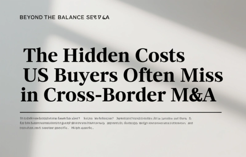 Visual representation of The Hidden Costs US Buyers Often Miss in Cross-Border M&A