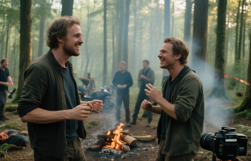 Jacob King und Eddie Patrick: Heißer Dreh im Wald bei…