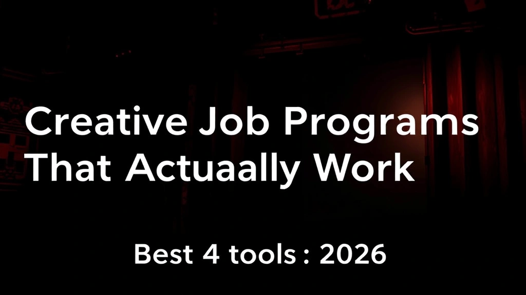 Creative Job Programs That Actually Work in 2026