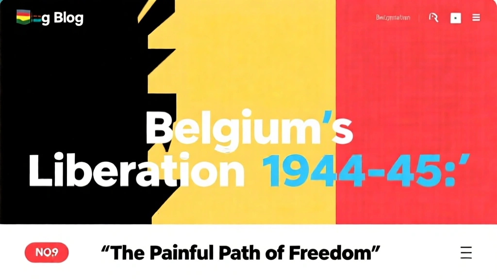 Belgium's Liberation 1944-45: The Painful Path to Freedom