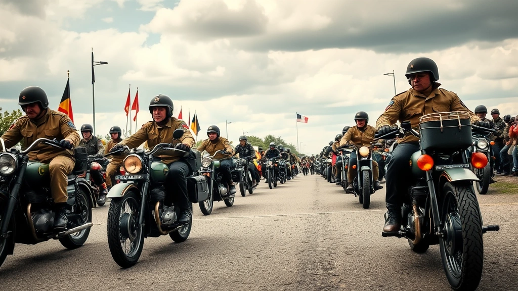 WWII Military Bikes Ride Honors 75th Liberation Anniversary