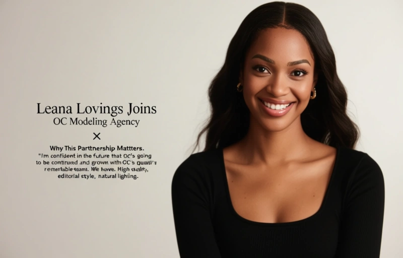 Visual representation of Leana Lovings Joins OC Modeling Agency