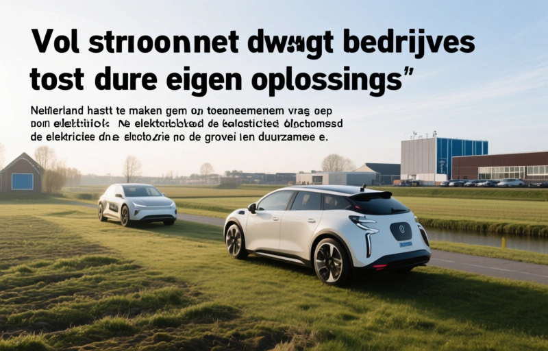 Visuele weergave van Vol stroomnet dwingt bedrijven tot dure eigen oplossingen