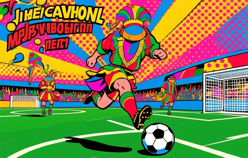 Visual representation of BC Duffel viert carnaval met superhelden en bananen